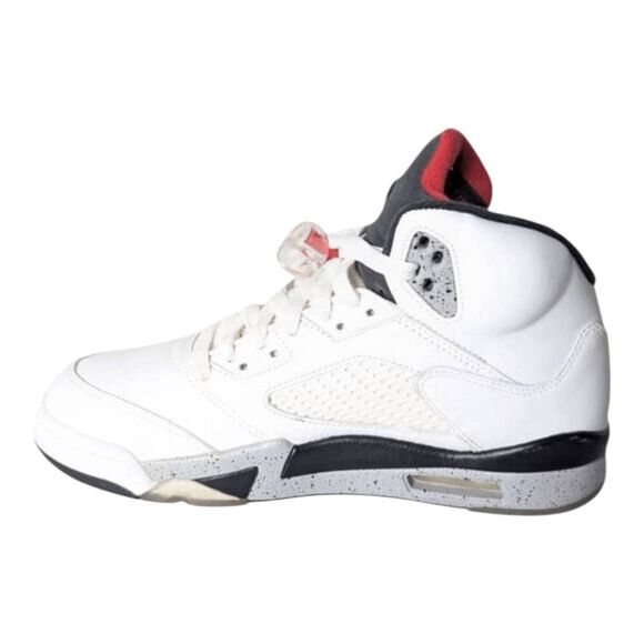 NIKE Air Jordan 5 Retro 'White Cement' Sneakers Size 8 - Picture 7 of 9